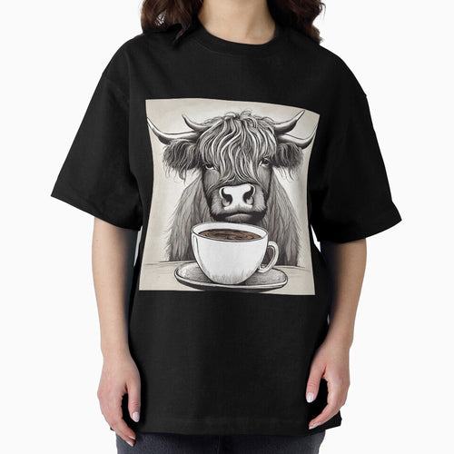 "Moo-dy Morning" Highland Cow by ColourCove