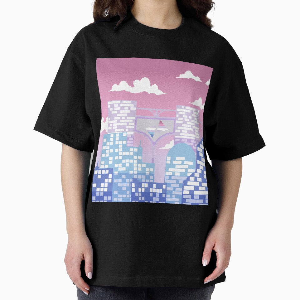 Pixel Bigender Pride City by MetallicWings15
