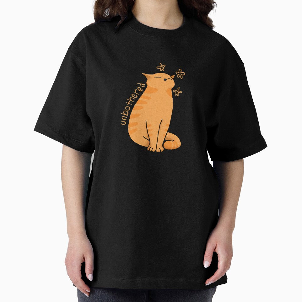 Unbothered Tabby Cat Chill Vibes Only by studiomamabara