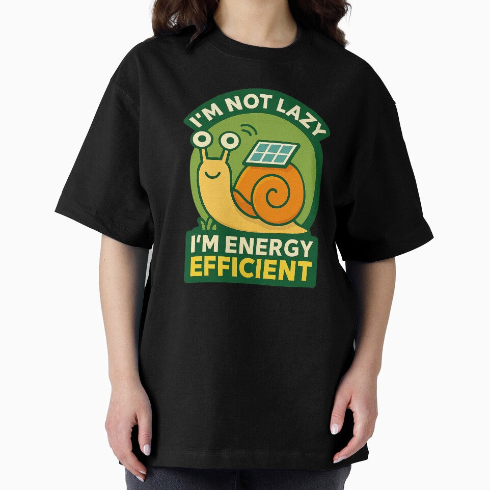 Snail Quote – “I’m Not Lazy, I’m Energy Efficient” | Eco Flat Humor by Modivox