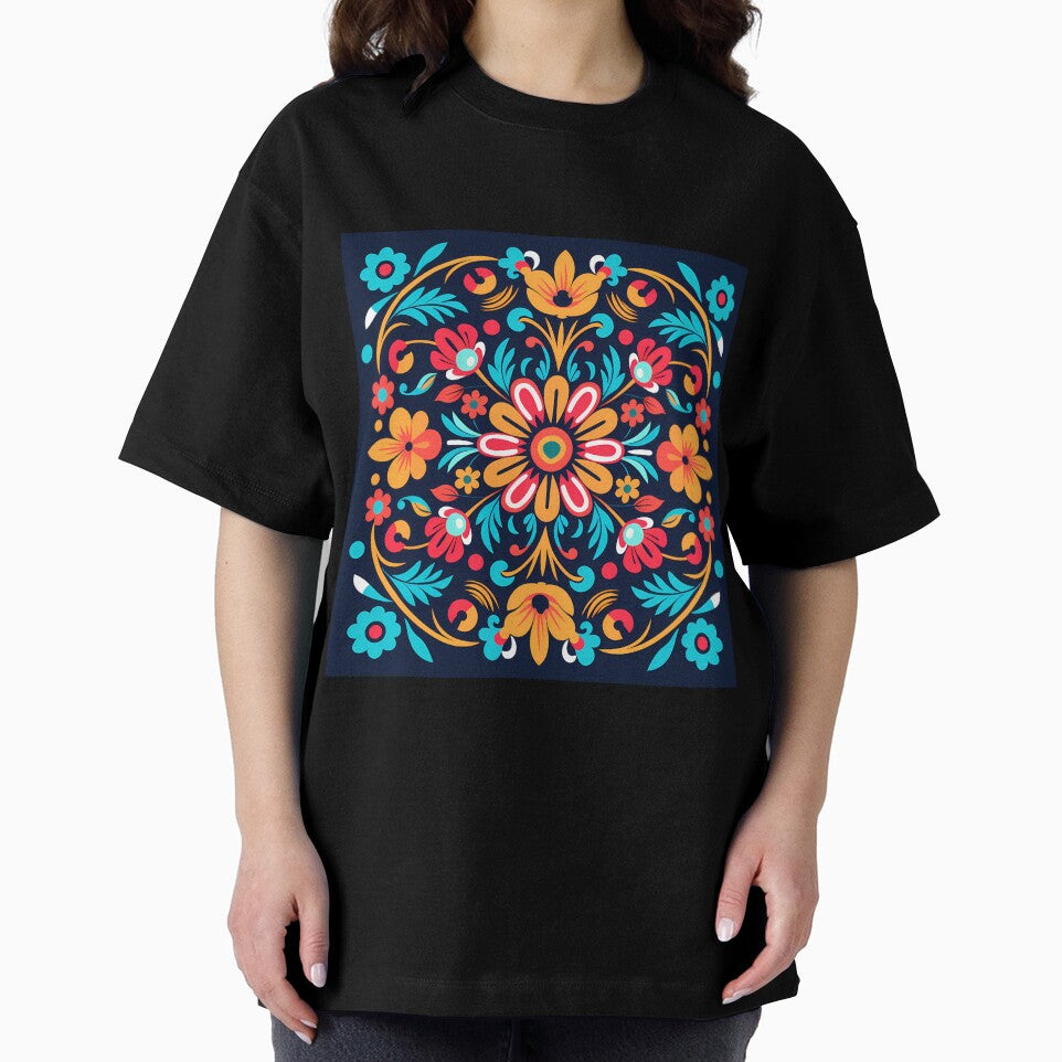 Mexican colorful flower pattern by MyKaiUS