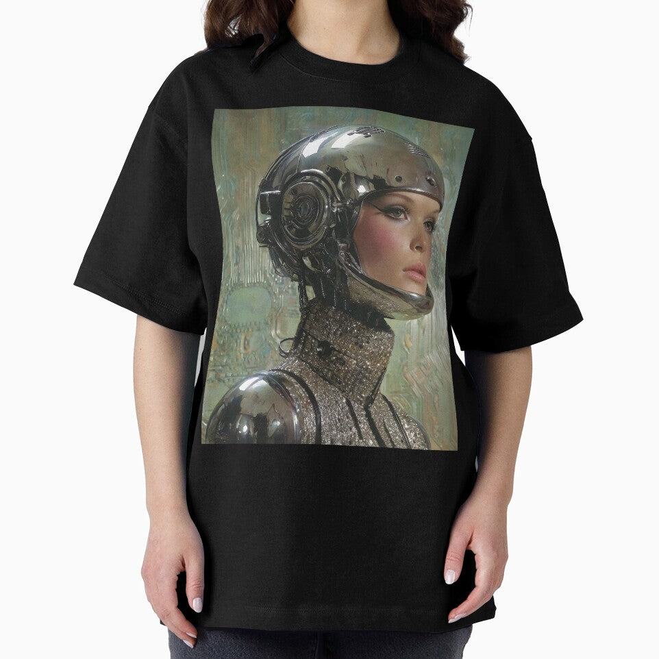 Chrome Female Android Portrait | Elegant Futuristic Art by Velvetcosmonova
