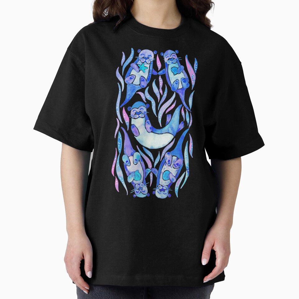 Five Otters – Indigo Ombré by Cat Coquillette