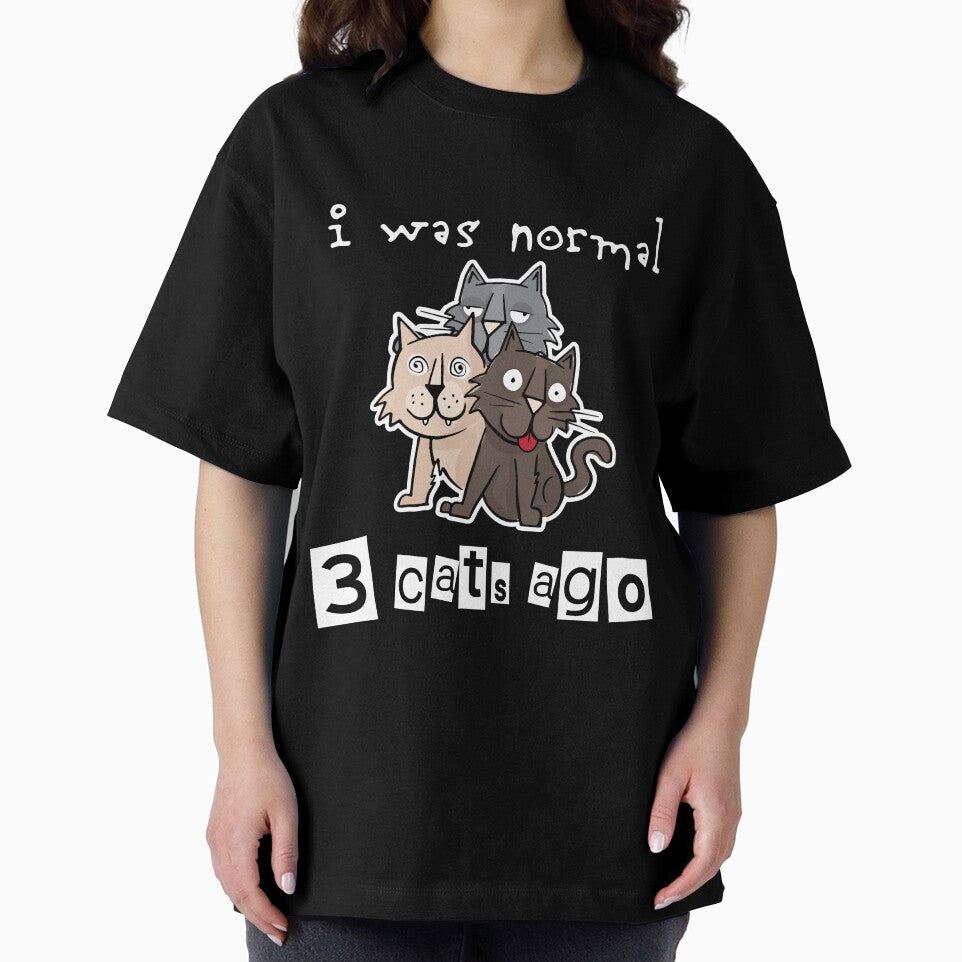 Cat Lover gift I Was Normal 3 Cats Ago Funny Meme Quote by djpraxis