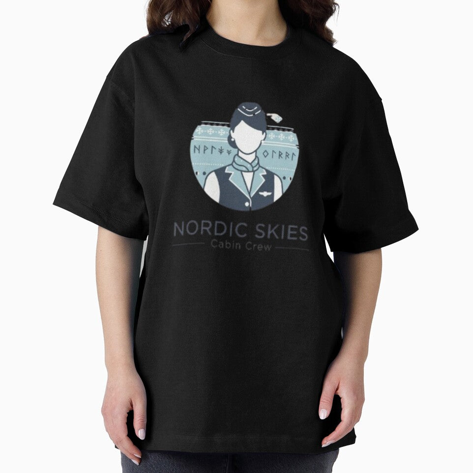 Minimalist Nordic Hostess – Runes and Snowflakes Design by FutureService