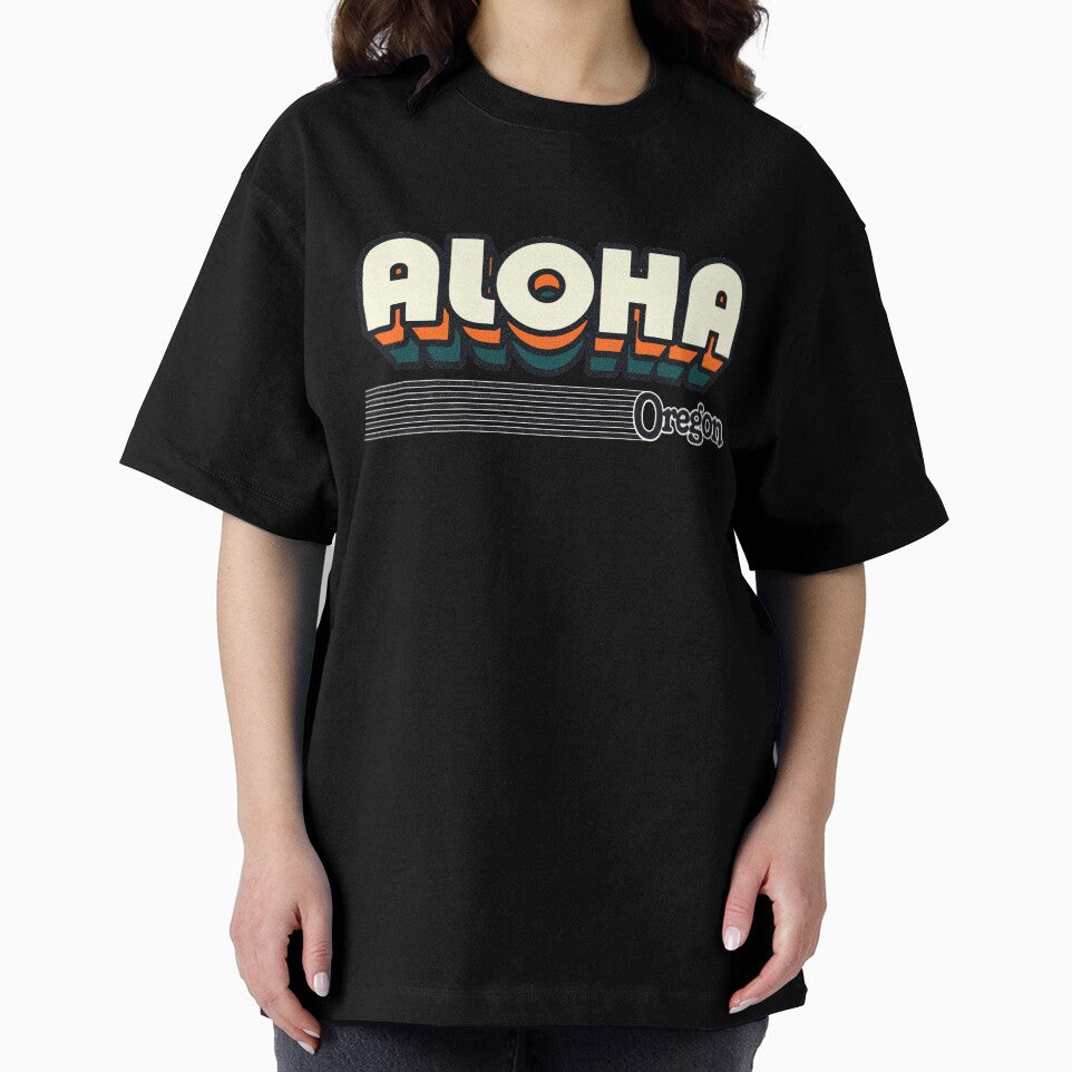 Aloha, Oregon | Retro Stripes by retroready