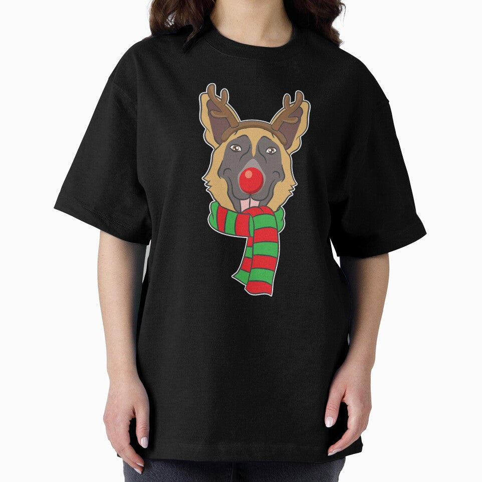 Funny Christmas Dog Xmas Reindeer German Shepherd Holiday Gift by haselshirt
