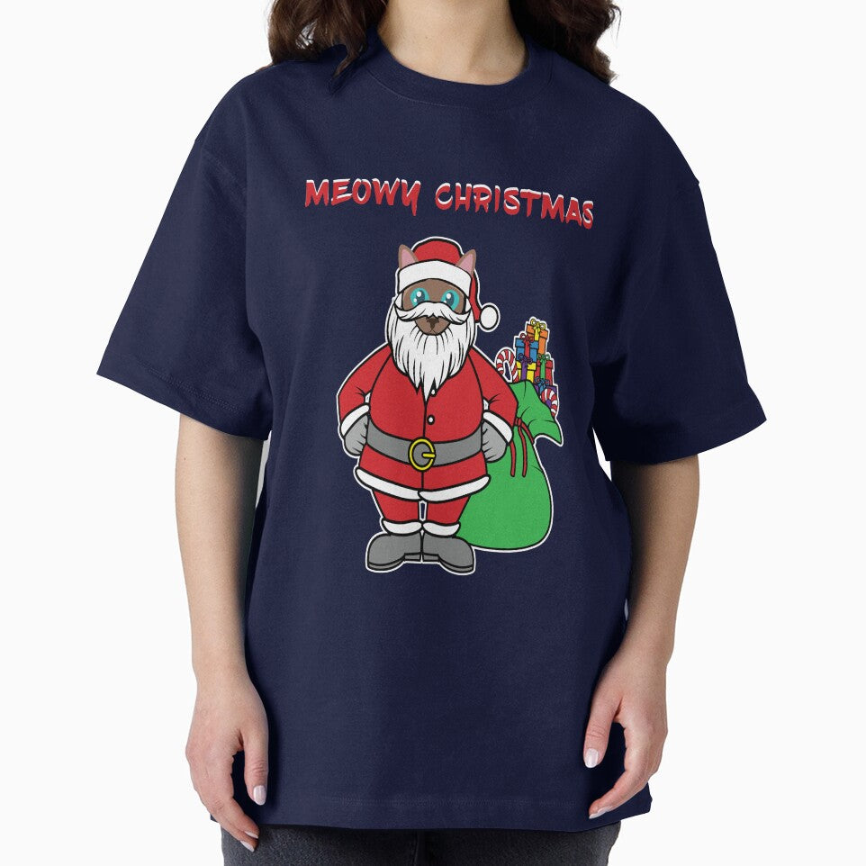 Meowy Christmas - Cat Santa Merry Christmas by madtoyman