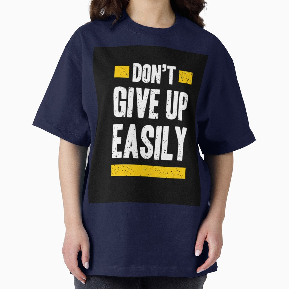 Motivation print don't give up easily by MixShop10