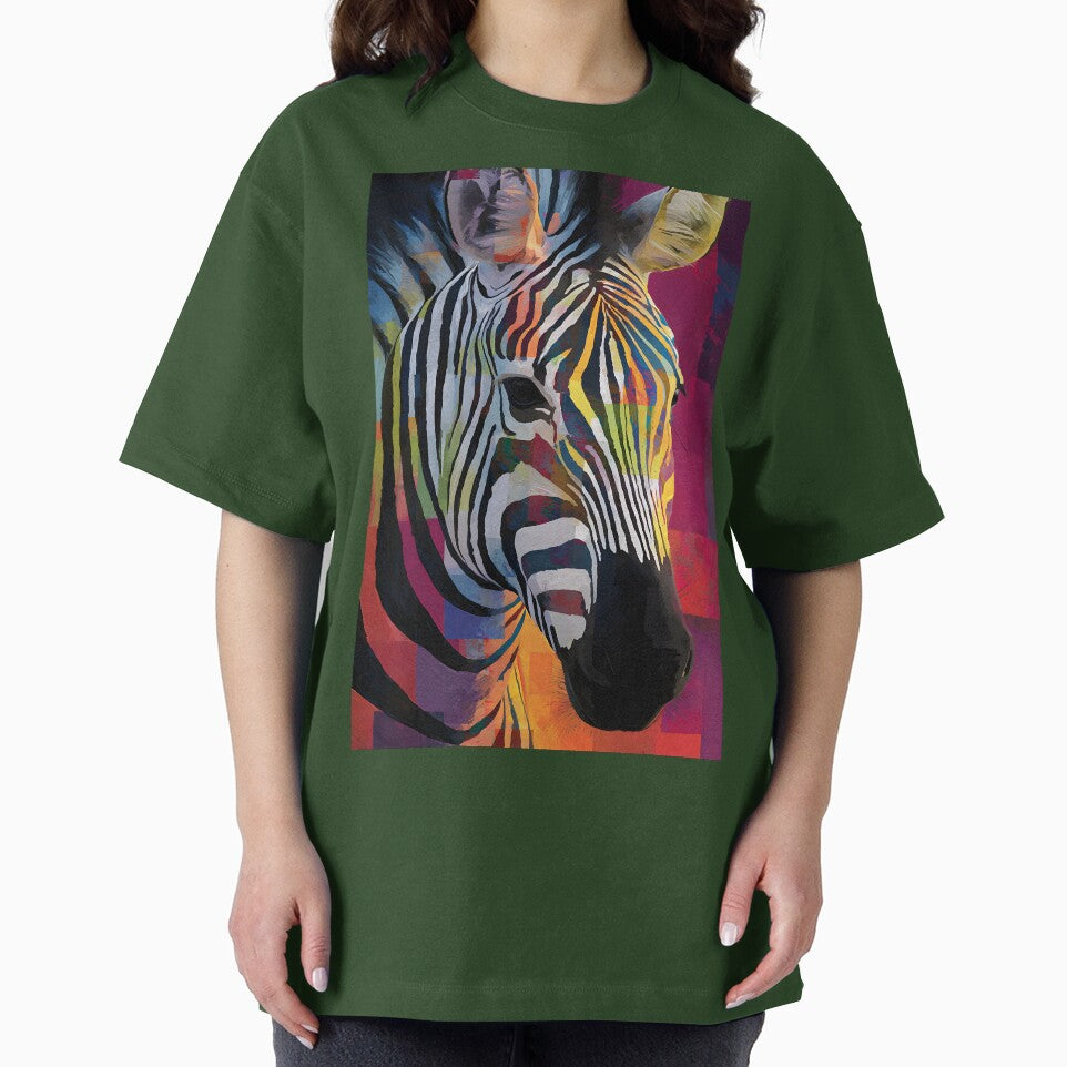 Protect the Wild Zebra - Bold Wildlife Artwork with Striking Color Spectrum and Energy by OlfactoART Studio