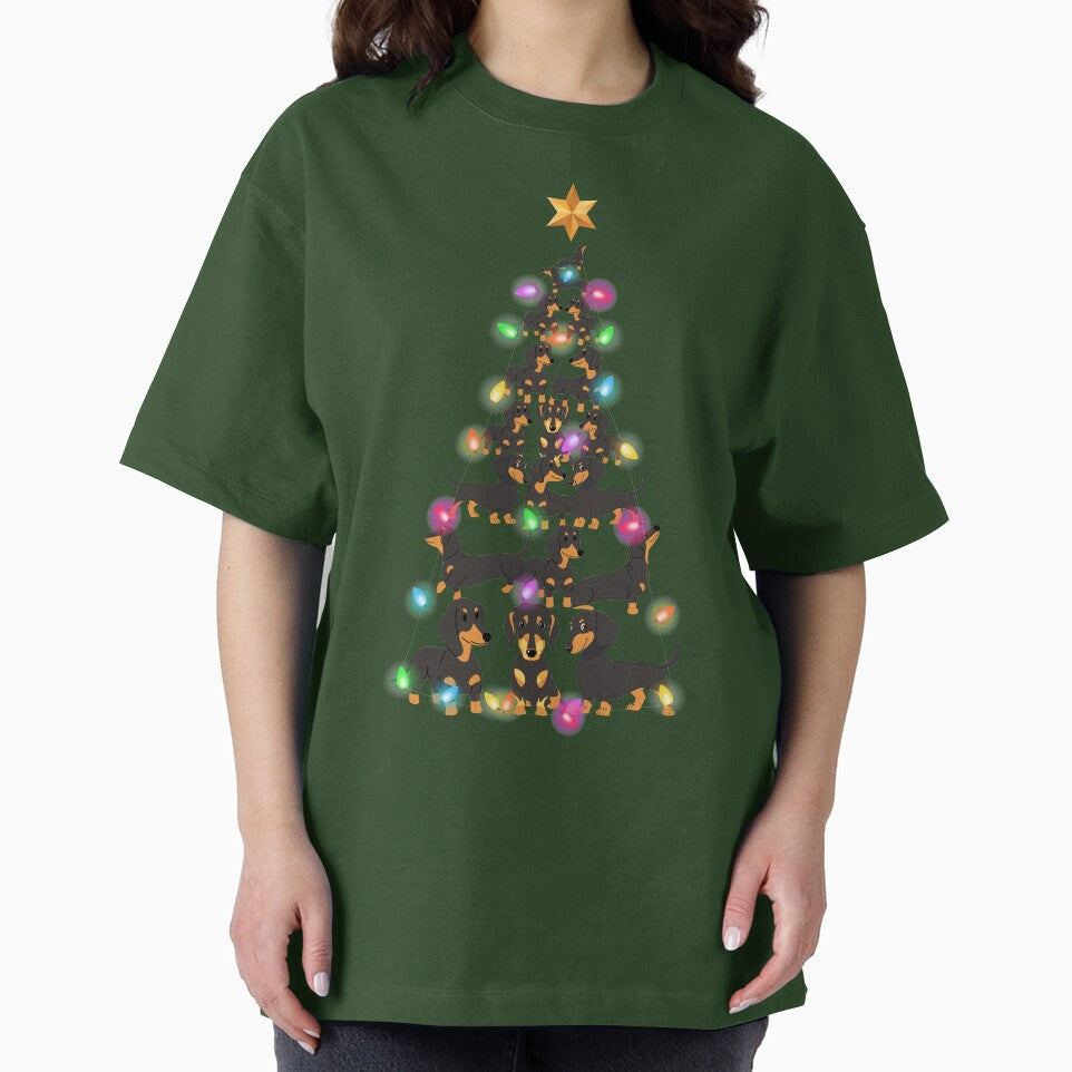 Dachshund Christmas Tree Sweater by DogsHearted