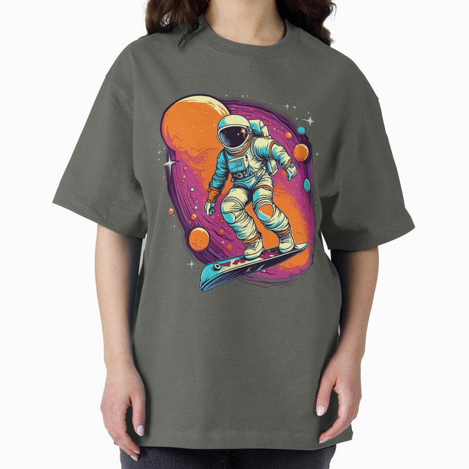 Astronaut Surfing in Space by ChelaDesigns