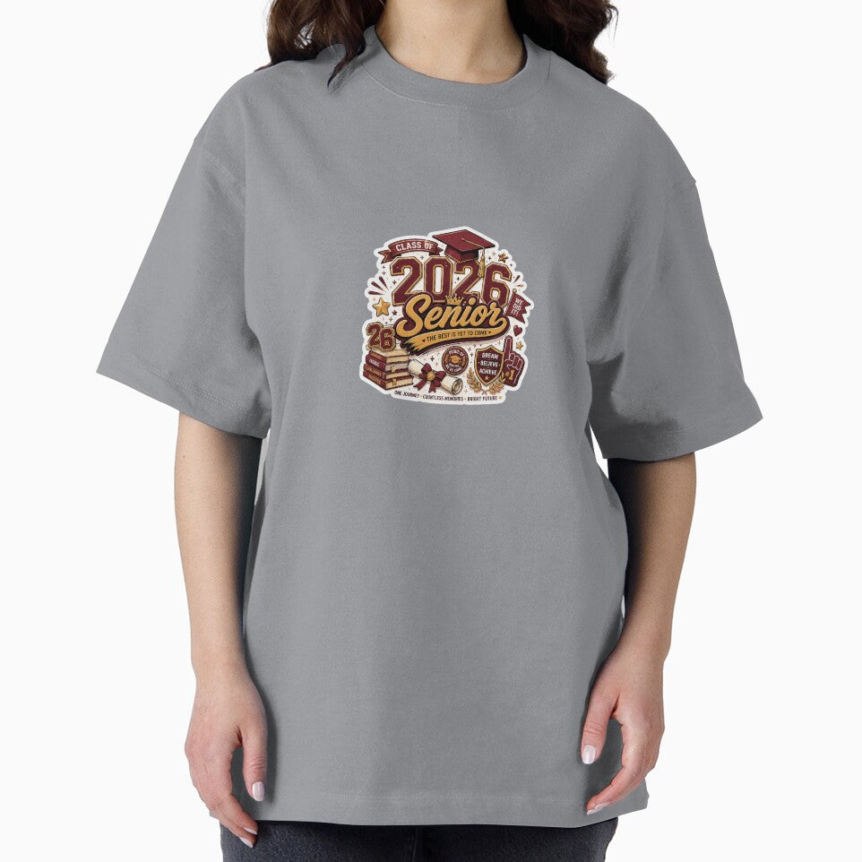 Class of 2026 Senior Sticker – Graduation Maroon Gold Aesthetic by Digital_products_0111