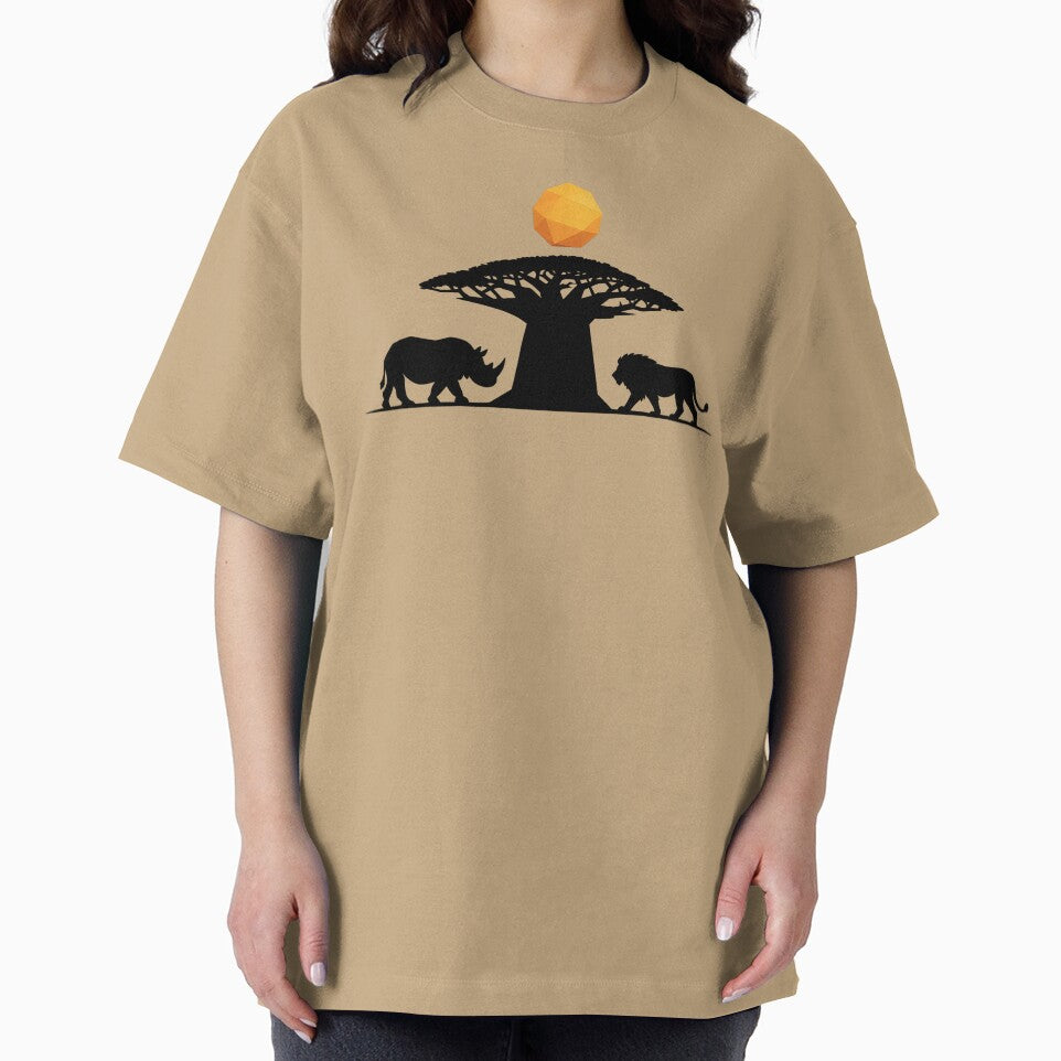 African Sunset Minimalist Graphic by JonelCrafts