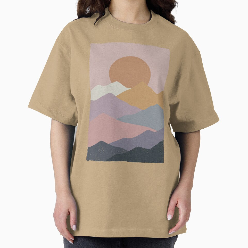 Mountain Sunset Vintage. by EunsooLee