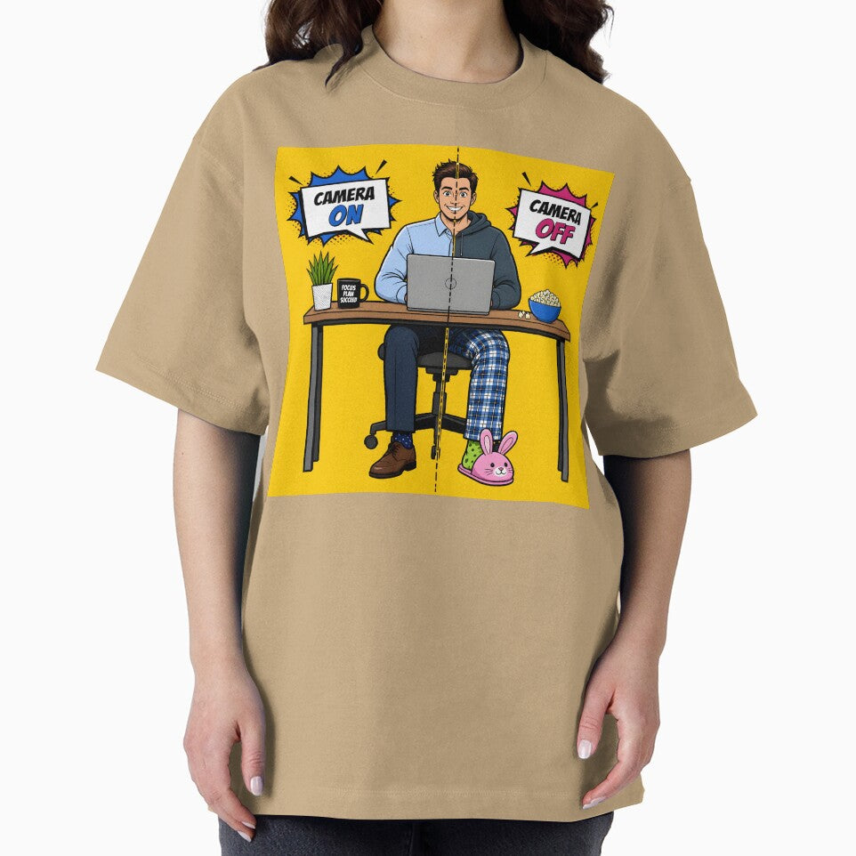 Work From Home Camera On Vs Off Funny Remote Work by ThirdShiftLab