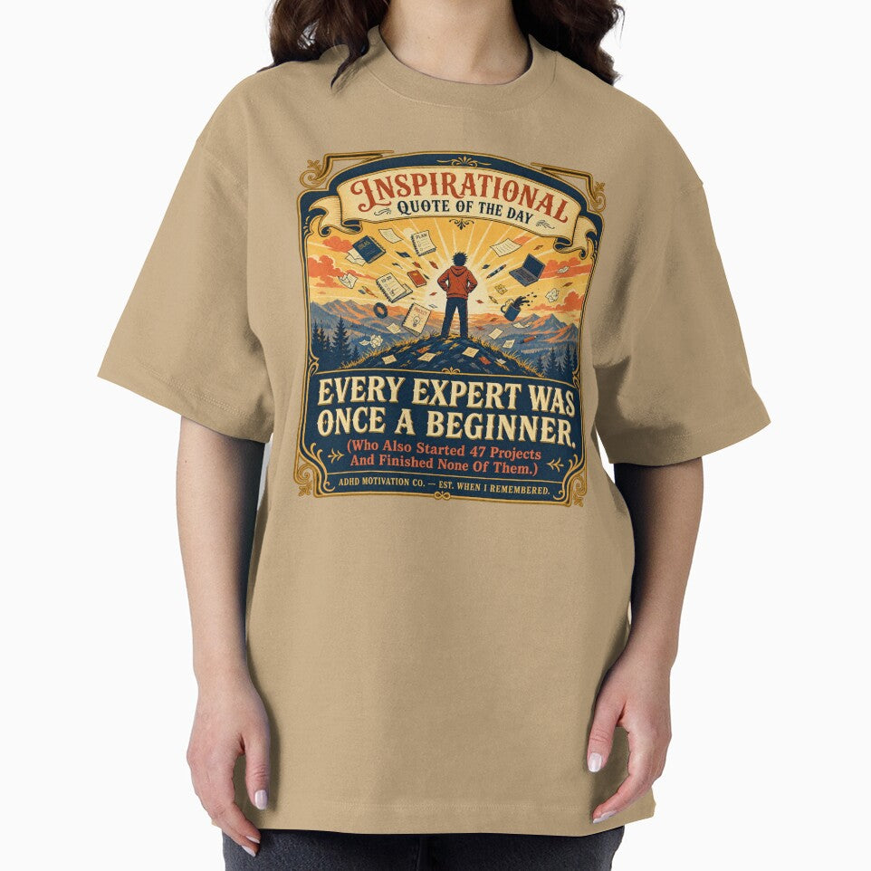 Project Hobbies Retro Motivational ADHD Humor t-shirt by MOSIDRIP™