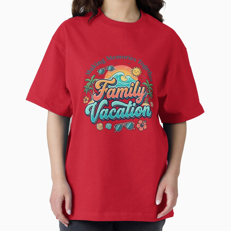 Family Vacation Making Memories Together Retro Tropical Beach by PACS0011