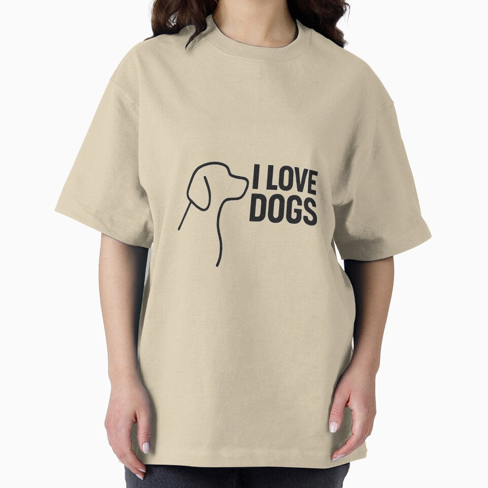 I Love Dogs – Minimalist Dog Lover Quote Design by StyleLap