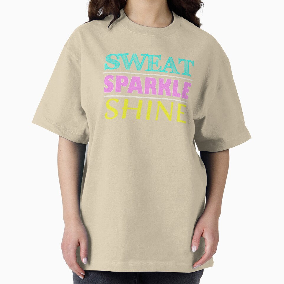 Sweat Sparkle Shine Fitness Workout Gym design by nikkidawn74