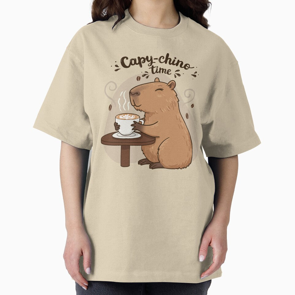 Capybara Cappuccino, Cute Coffee Art by NovaFlair-Co