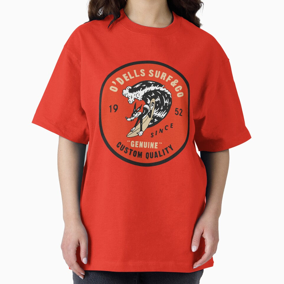 Vintage O’Dells Surf & Co. Surfboards Surfin Dog since 1952 fifties / sixties retro surf art logo by Kludoman