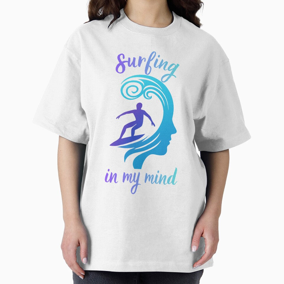 Surfing In My Mind – Surfer Ocean Wave Surfing Lover Design by GigaFactory