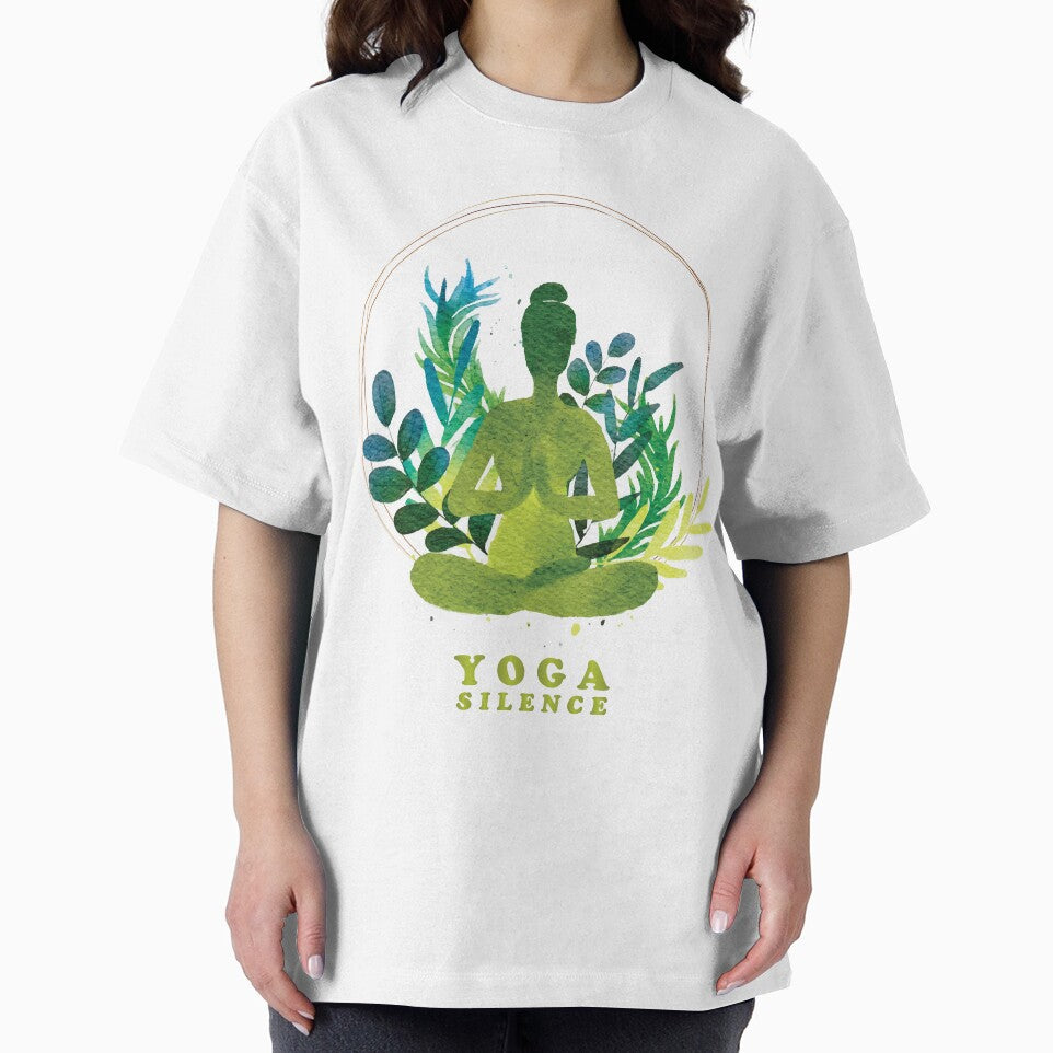 Yoga Silence T-shirts by Hasnat Hameed