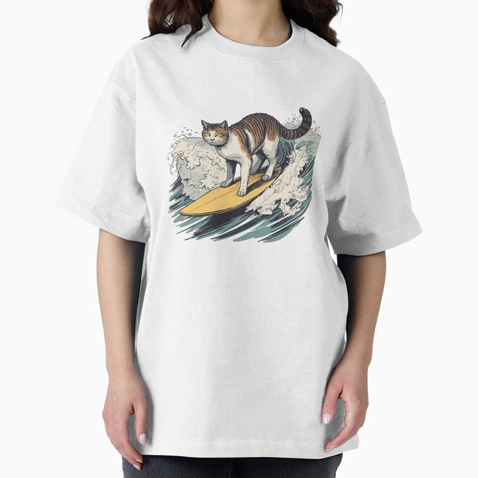 Vintage Surfing Cat by SOUFIANE1991