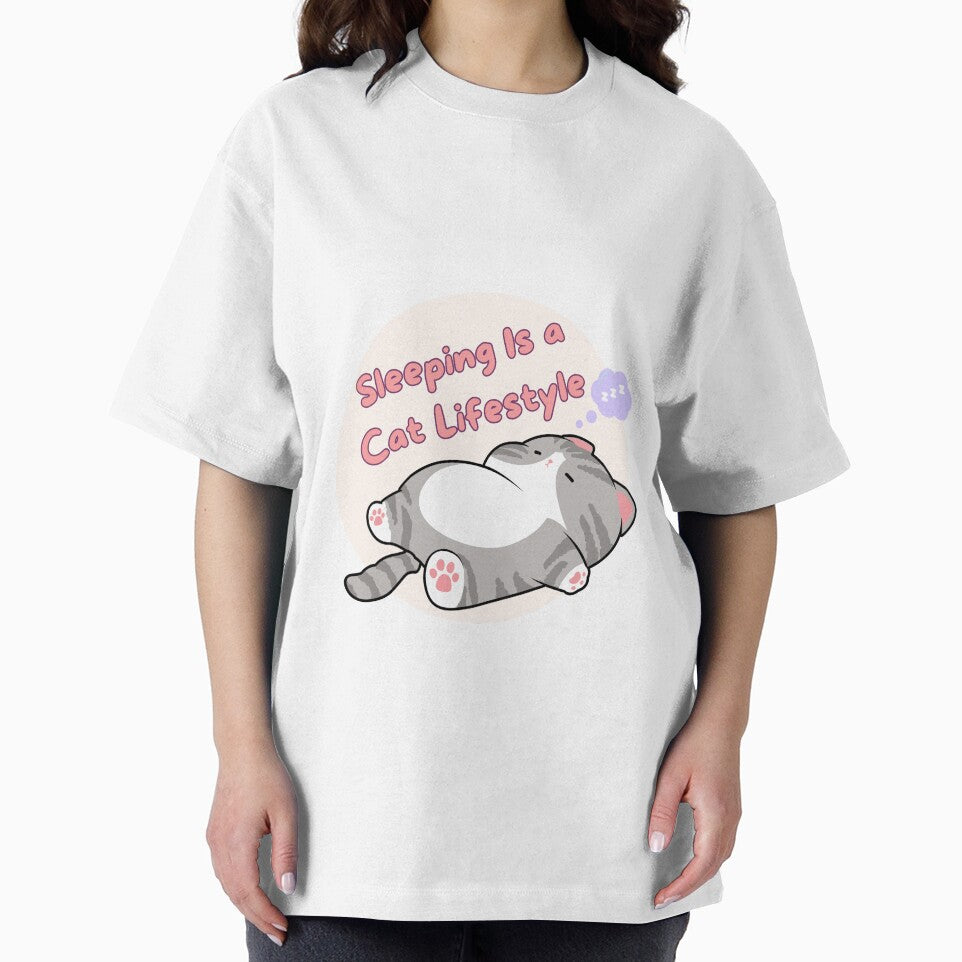 Sleeping is a Cat Lifestyle| Cute Cat Lover Design by CuteVibesStudio