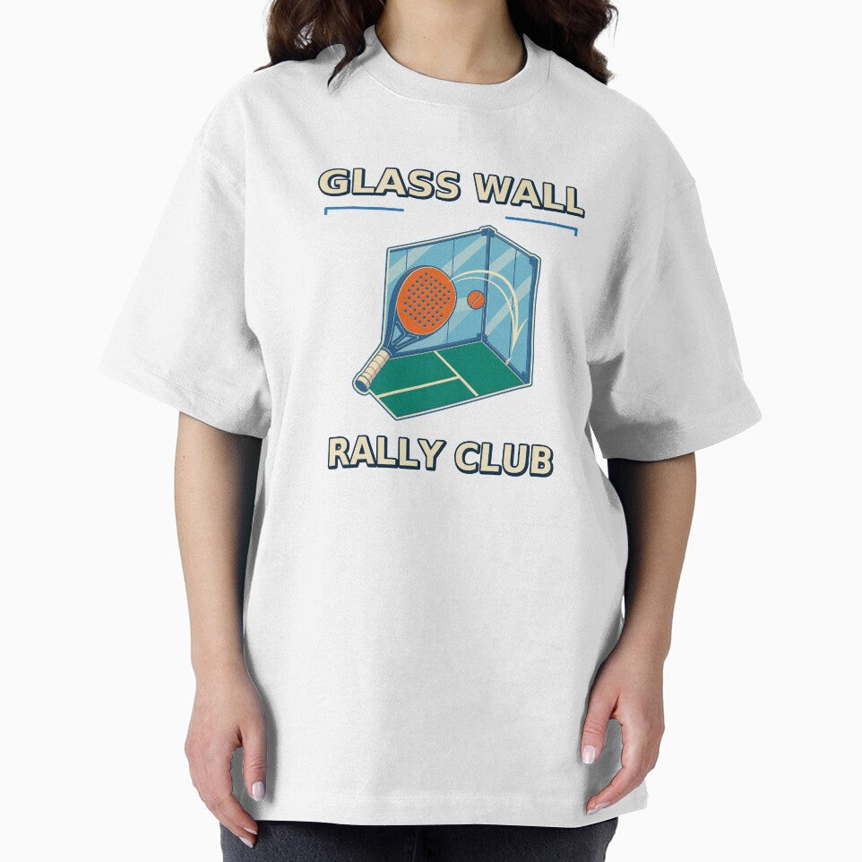 Glass Wall Rally Club Retro Padel Design by Freshloop Studio | Whimsical Vintage Art