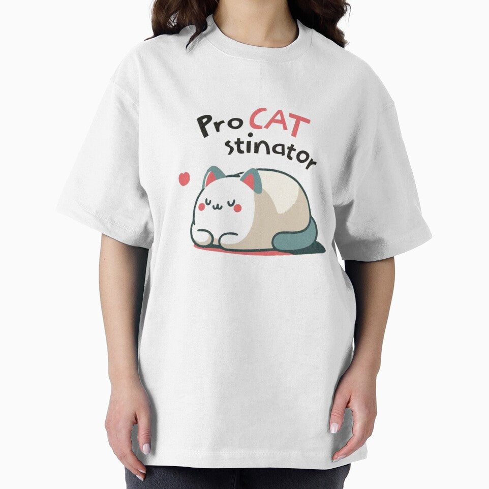 Procatstinator Funny Lazy Cat - Kawaii Procrastinator Pun by GenZFashion000