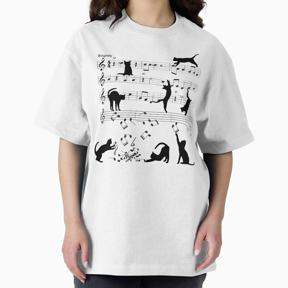 Cat Playing Clef Notes Piano Music Funny Musical Cats Cute Gift by alenaz