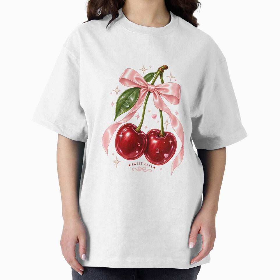 Sweet Cherry Bow Aesthetic by Doodle Souq
