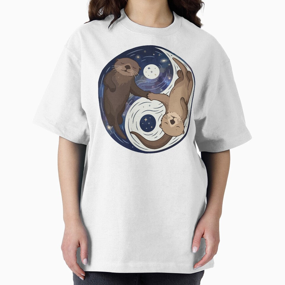 Celestial Sea Otters Starry Night Yin Yang Water by Arc2020