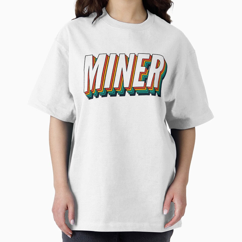 Miner Retro Vintage Label For The Best Miner by SVPOD
