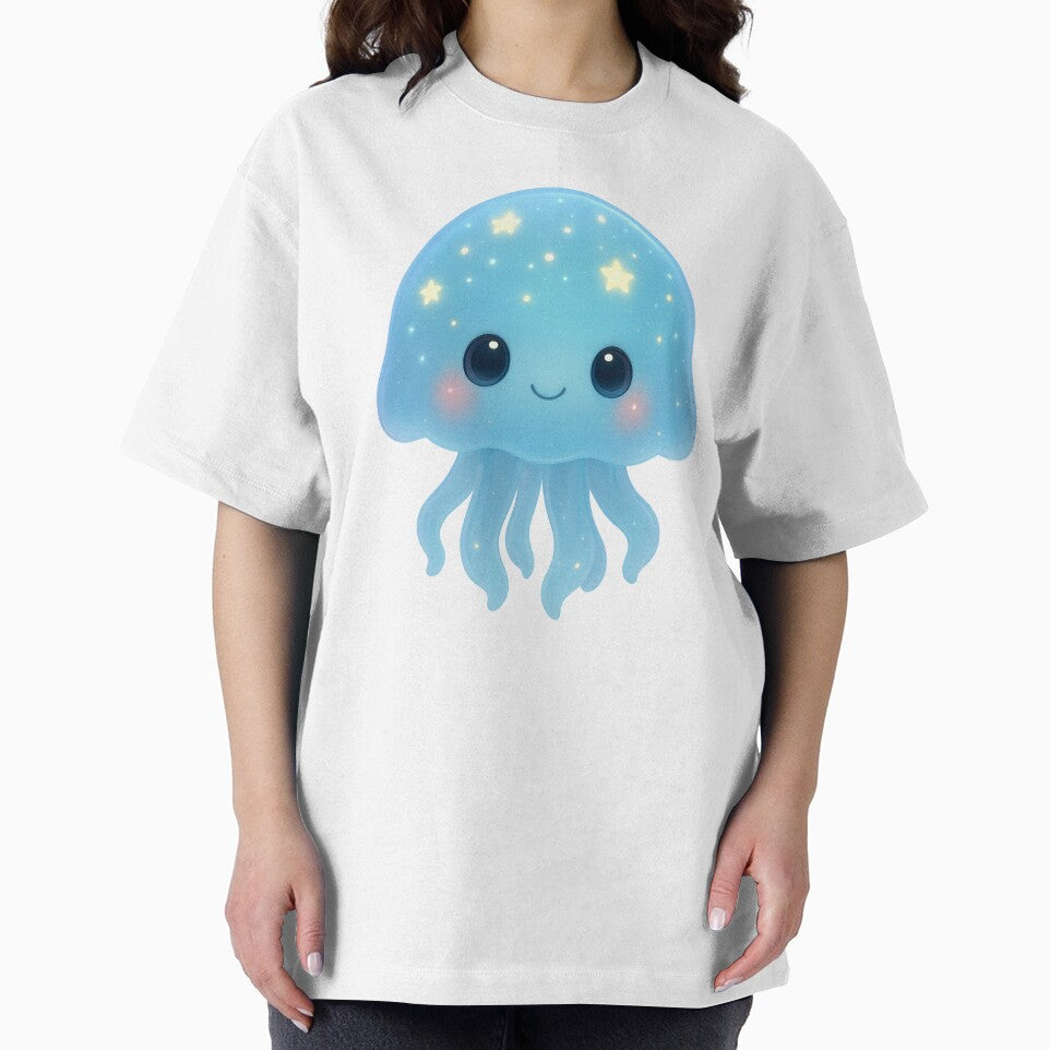 Cute Star Jellyfish | Kawaii Ocean Glow Art by Moons Studio