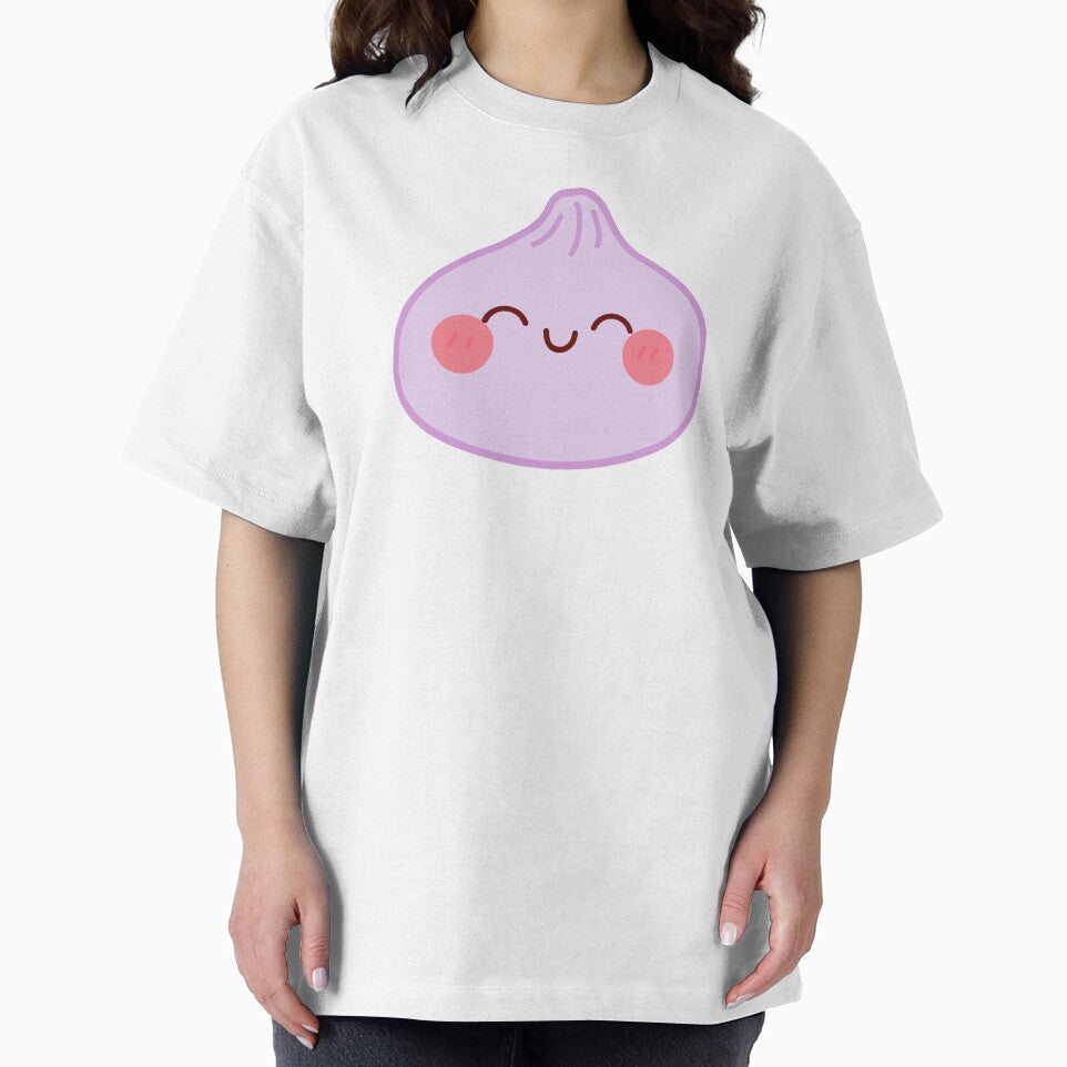 Purple squishy Dumpling – Cute Kawaii Food Character Design by EmeraldeaArt