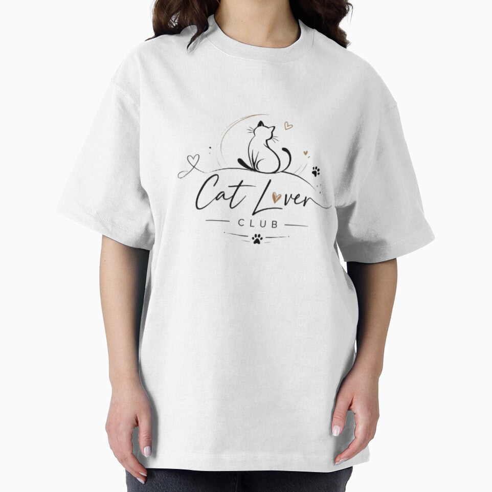 Minimal Cute Cat Lover Club Aesthetic Cat Design by Sanika arts