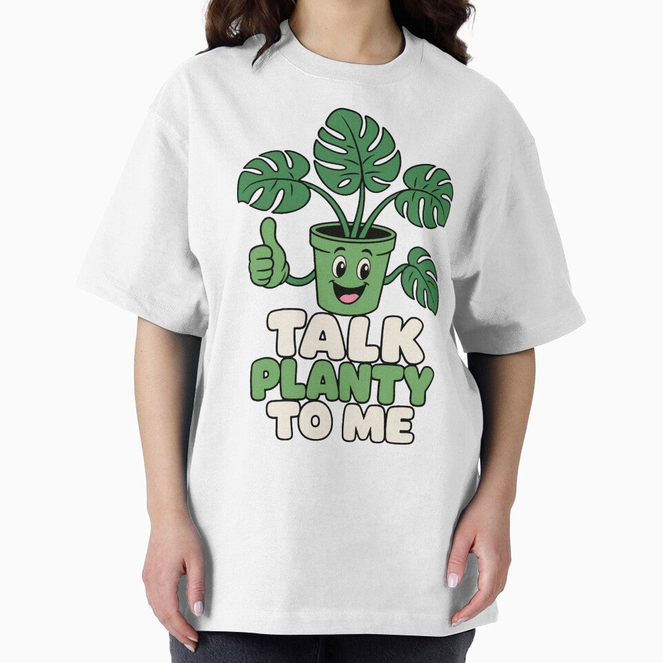 Houseplant Lady Talk Planty To Me Funny Plant Lover by VisualArtsOasis