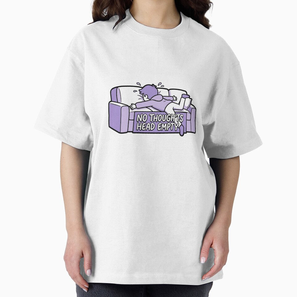 No Thoughts Head Empty Brain Off Relatable by NeonNerd Studio