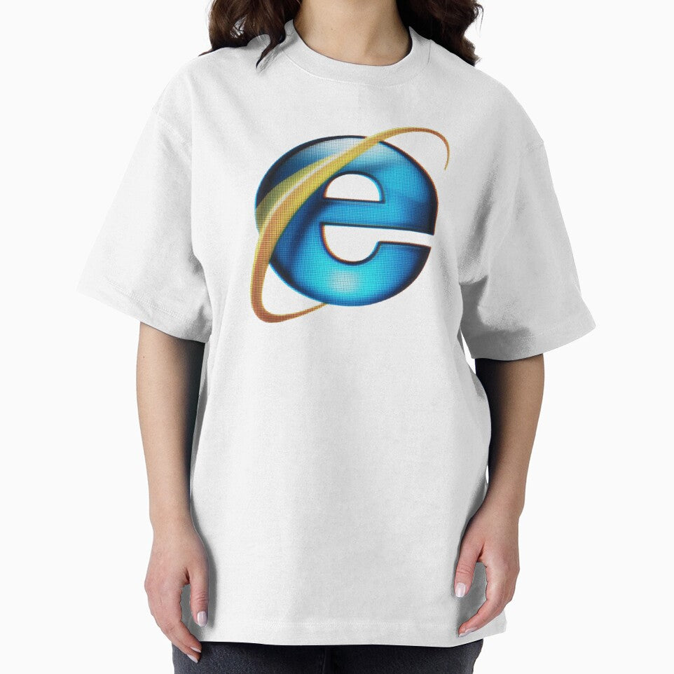 Internet Explorer Retro Logo Y2K Aesthetic by TrxshWear