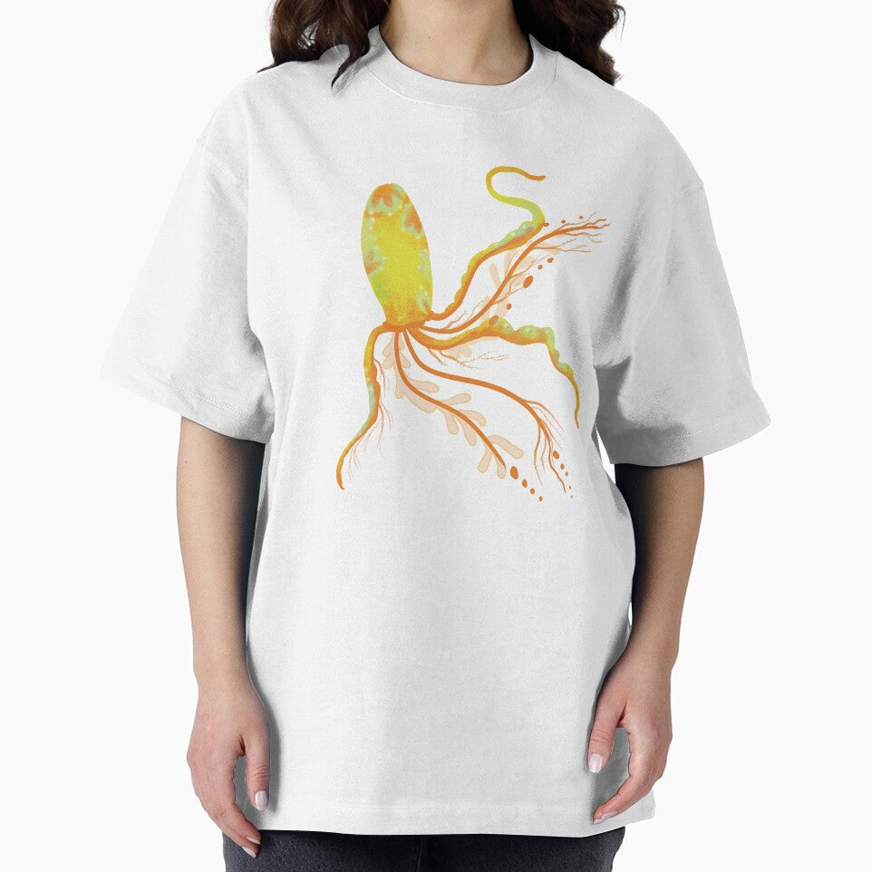 Golden Jellyfish Under the sea Art by FaliushART