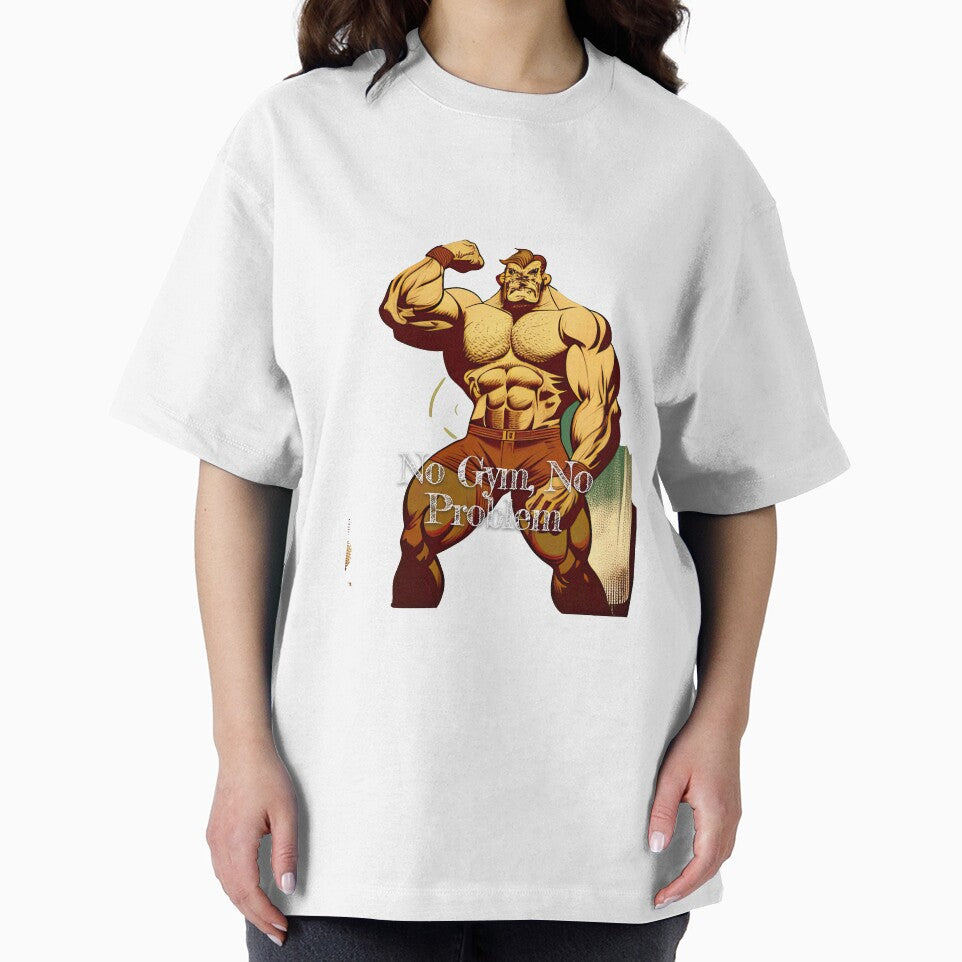 No Gym, No ProblemDesignBodybuilding Fitness Gym Workout Exercise Merch Print Design by tengamerx
