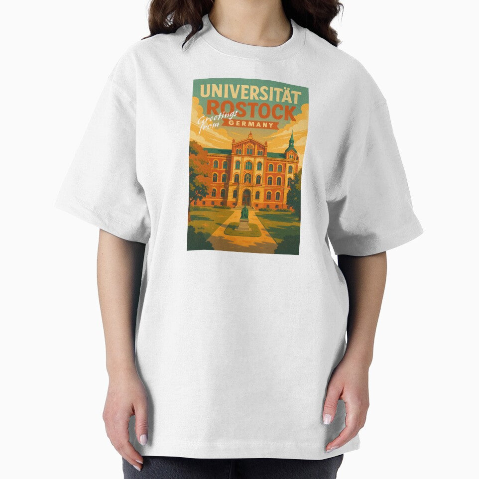 Greetings from ROSTOCK - UNIVERSITY - Retro Vintage Design by Earth Celebration Designs