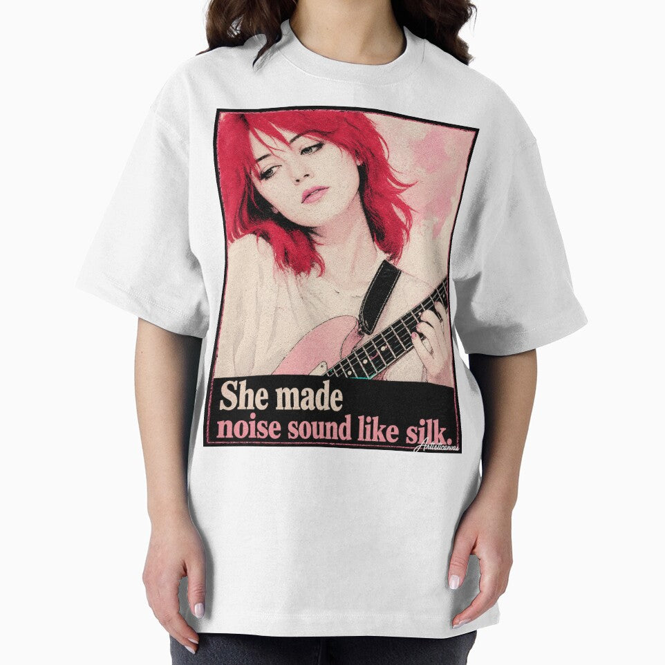Miki Berenyi Lush Dream Pop Cherry Hair Portrait Art by Artisticanvas