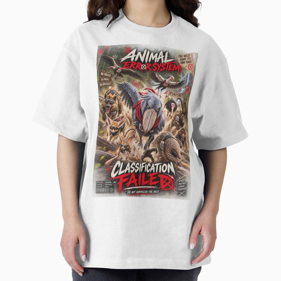 Animal Race Streetwear – Animal Error System | Classification Failed Wild Animal Racing Graphic by zdzdesigner