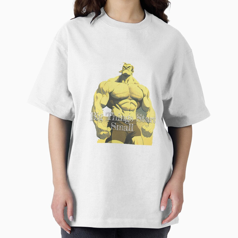 Big Things Start SmallDesignBodybuilding Fitness Gym Workout Exercise Merch Print Design by tengamerx
