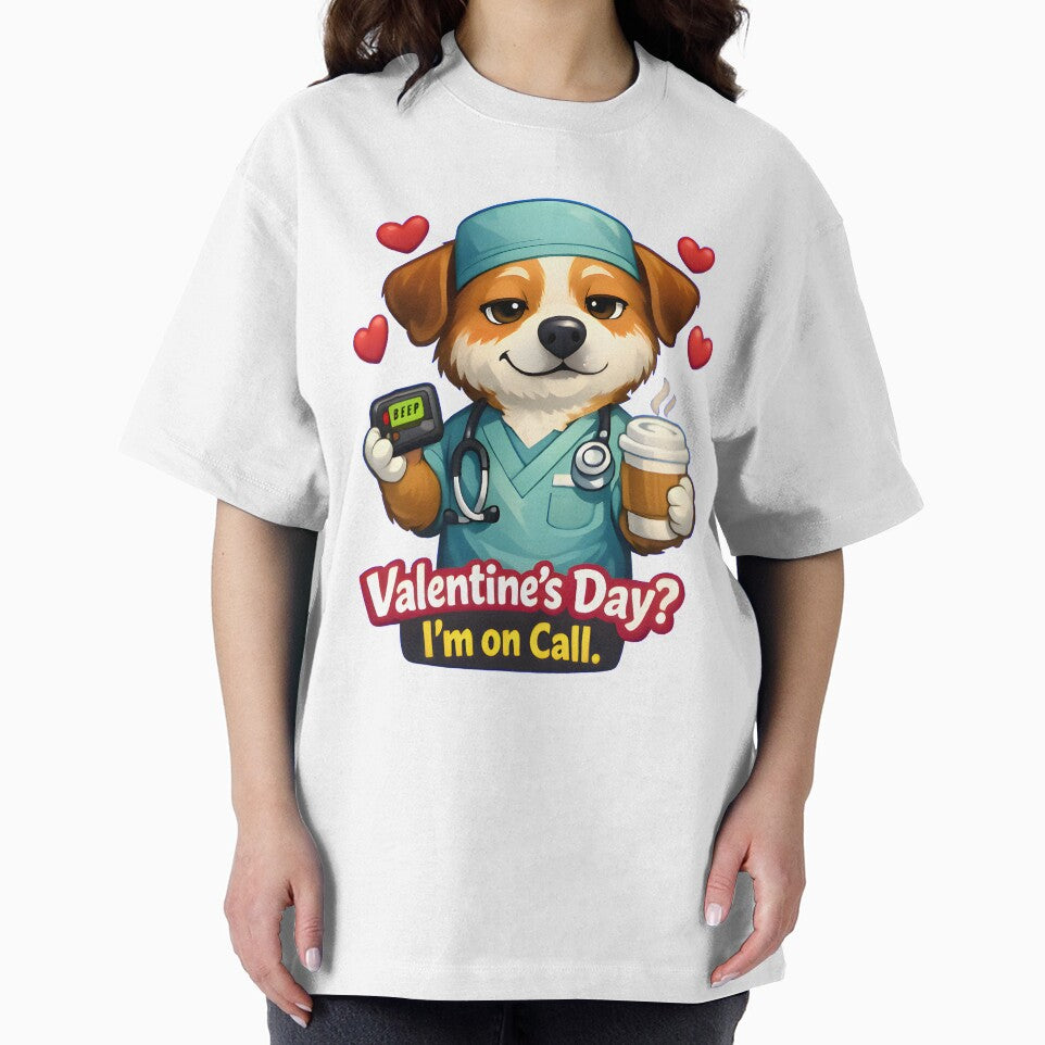 Valentine’s Day? I’m on Call – Funny Dog Veterinarian Valentine Design by Bettybee00