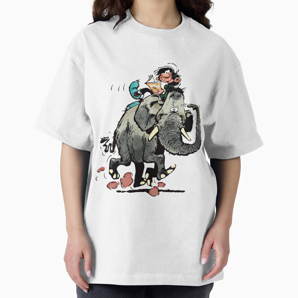 Gaston Goof on Elephant by CyberGirlz